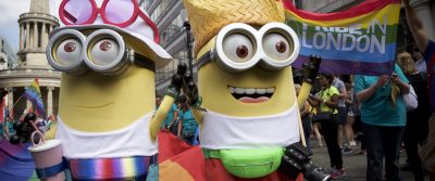 Minions at London's Gay Pride celebrations